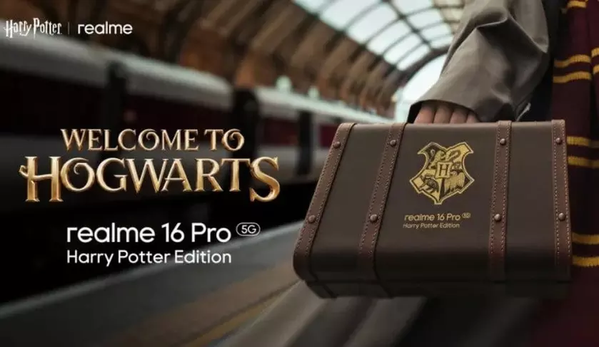 Упаковка Realme 16 Pro 5G Harry Potter Edition в виде шкатулки