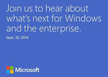 Microsoft представит Windows 9  30 сентября в Сан-Франциско