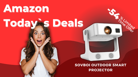 Sovboi S61Pro 4K Smart Projector with Google TV – Save 54% on Amazon!