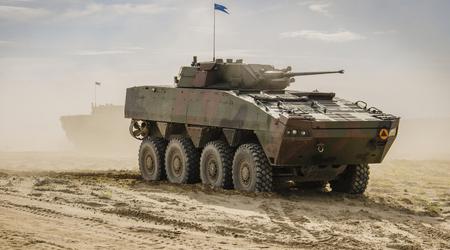 Ukrainas 44. mekaniserte brigade mottok polske Rosomak APC-er og tyske Leopard 1A5-stridsvogner.