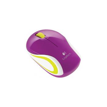Logitech Wireless Mini Mouse M187 Violet-White USB