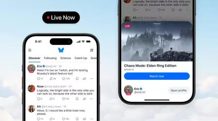 Bluesky has made Live Now available for all users