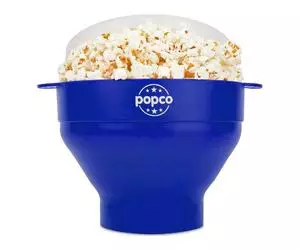 Machine à pop-corn pliable en silicone pour micro-ondes