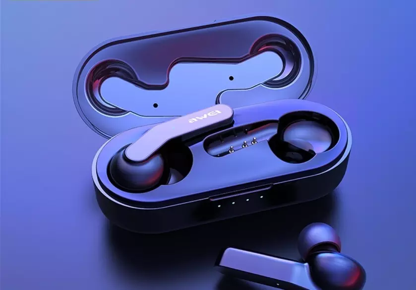 AWEI T10C: TWS-наушники с поддержкой беспроводной зарядки за $23