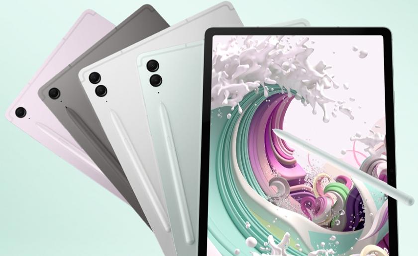 Samsung Galaxy Tab S9 FE и Galaxy Tab S9 FE+: линейка планшетов с экранами до 12.4″, частотой 90 Гц, защитой IP68 и поддержкой S Pen