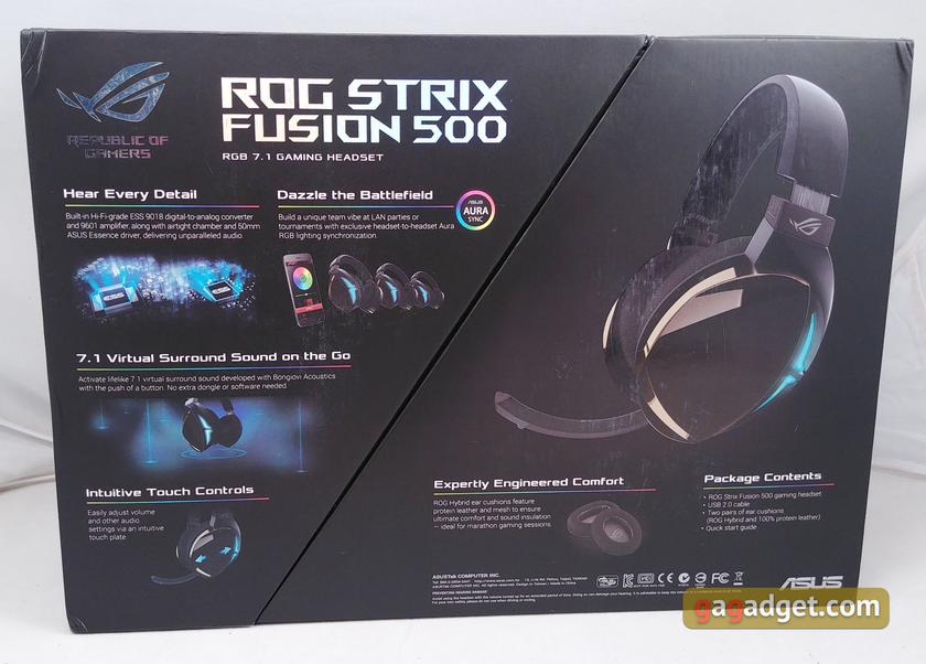 Обзор ASUS ROG Strix Fusion 500: геймерская гарнитура с качественным ЦАПом и виртуальным 7.1-3