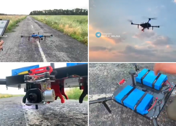 Ukrainische Enthusiasten haben eine große Drohne gebaut, die drei 82-mm-Minen tragen kann (Video)