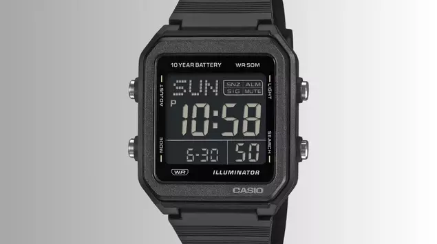 Casio introduced the digital watch W-221H-1BV ...