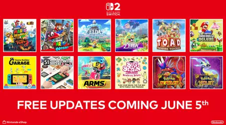 Nintendo will offer Switch 2 buyers a free update to twelve of its own games
