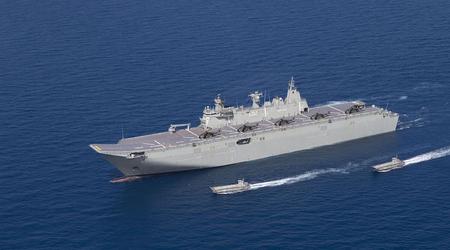 Australien hat sein größtes Schiff HMAS Canberra für gemeinsame Übungen mit den USA und den Philippinen ins Südchinesische Meer entsandt
