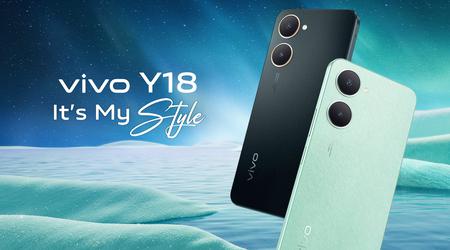vivo Y18: en smarttelefon med 90Hz skjerm, IP54 vannmotstand og Android 14 for $ 104