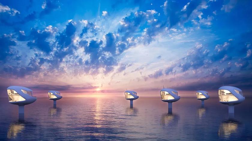 Ocean Builders створила капсули для життя на воді та на суші з безпілотною доставкою та жестовим управлінням за ціною від $295 000