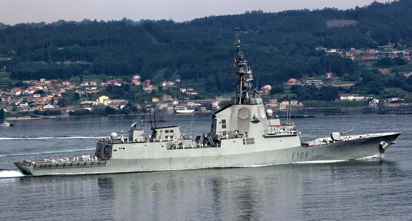 Испания для наблюдения за российским флотом отправит в Средиземное море фрегат Méndez Núñez с ракетами Harpoon, RIM-162 ESSM и SM-2MR Block IIIA