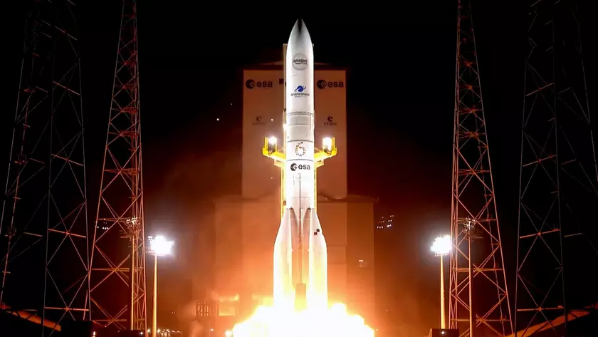 Запуск ракеты Ariane 6