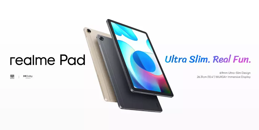 realme Pad с экраном на 10.4", чипом MediaTek Helio G80 и батареей на 7100 мАч продают на AliExpress со скидкой