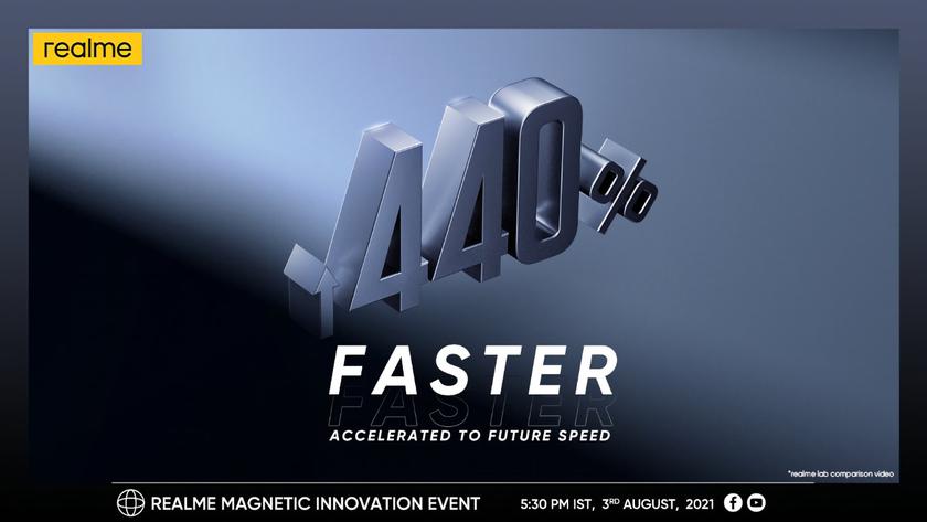 Realme тизерит магнитную зарядку MagDart: она будет на 440% быстрее, чем Apple MagSafe