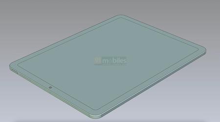 Touch ID, порт USB-C та великий екран: 12,9-дюймовий iPad Air показаний на CAD-рендерах