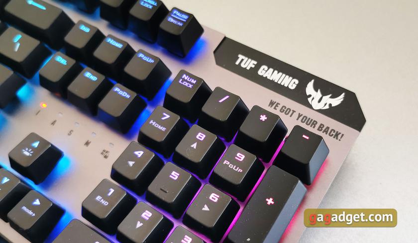 Огляд ASUS TUF Gaming K7: блискавична ігрова клавіатура з пило- та вологозахистом-7