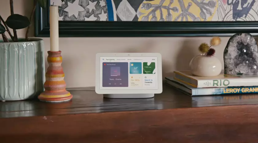 Google представила обновлённый Nest Hub с 7-дюймовым экраном и датчиком Soli, как в Pixel 4