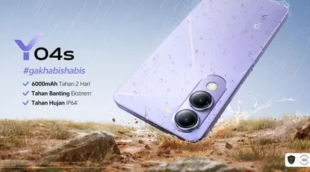Vivo анонсувала модель початкового рівня Y04s з 6000 мАг батареєю та сертифікований MIL-STD-810H