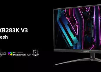 Acer Predator XB283K V3: игровой 4K-монитор с поддержкой 150 Гц за $499