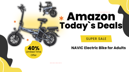 NAVIC Electric Bike for Adults – Foldable E-Bike with $200 Discount!