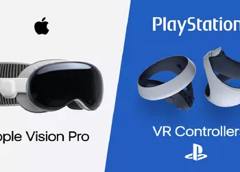 Отличная опция, которой мало кто воспользуется: гарнитуры Apple Vision Pro получат совместимость с контроллерами от PS VR2