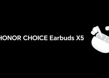 Honor introduced Choice Earbuds X5 with ANC, Bluetooth 5.3, gaming mode and up to 35 hours of battery life for $25