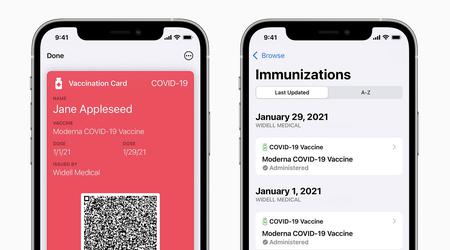 Dzięki iOS 15.4: użytkownicy iPhone'ów w Europie mogą teraz dodawać swoje świadectwa szczepień do aplikacji Portfel i Zdrowie