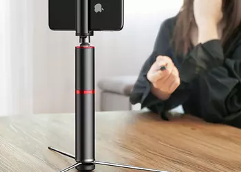 Компактная селфи-палка Baseus со штативом, Bluetooth и дистанционным пультом управления за $23