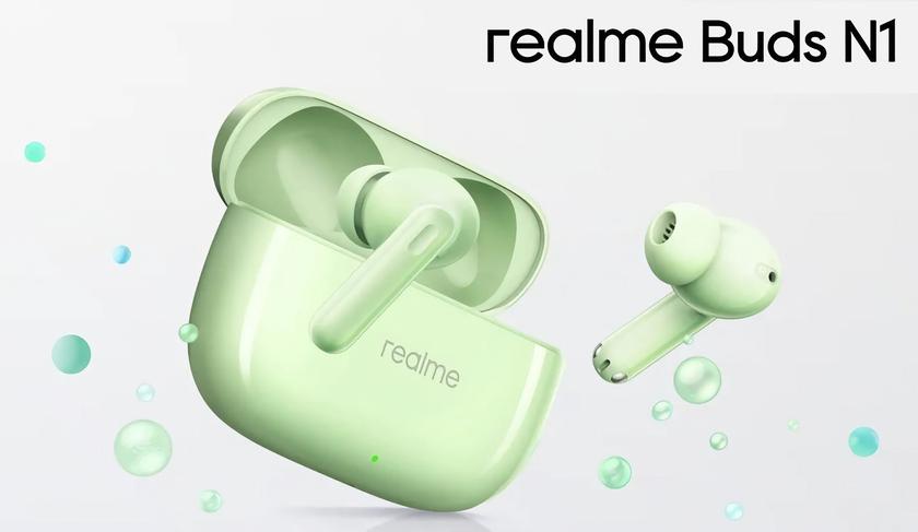 realme Buds N1: драйверы на 12.4 мм, ANC, защита IP55 и поддержка Spatial Audio за $29 