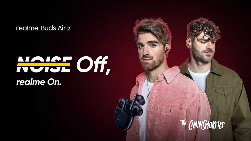 Realme Buds Air 2: TWS-наушники с ANC, Bluetooth 5.2, защитой IPX5 и автономностью до 25 часов за $45