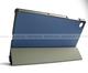 Кожажный синий чехол на пластиковой основе Lenovo tab m10 hd tb x306x