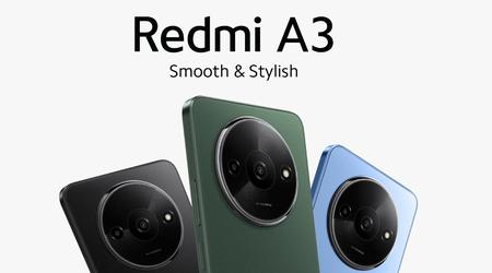 Redmi A3: дисплей на 90 Гц, чип MediaTek Helio G36, подвійна камера і батарея на 5000 мАг за $90
