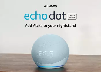 Amazon продаёт смарт-колонку Echo Dot 5-го поколения с датчиком движения, встроенными часами и поддержкой Alexa за $39 (скидка $20)