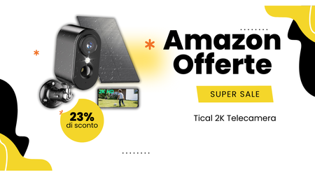 Telecamera Tical 2K Solare: Sicurezza Avanzata con Risparmio di 7,92€!