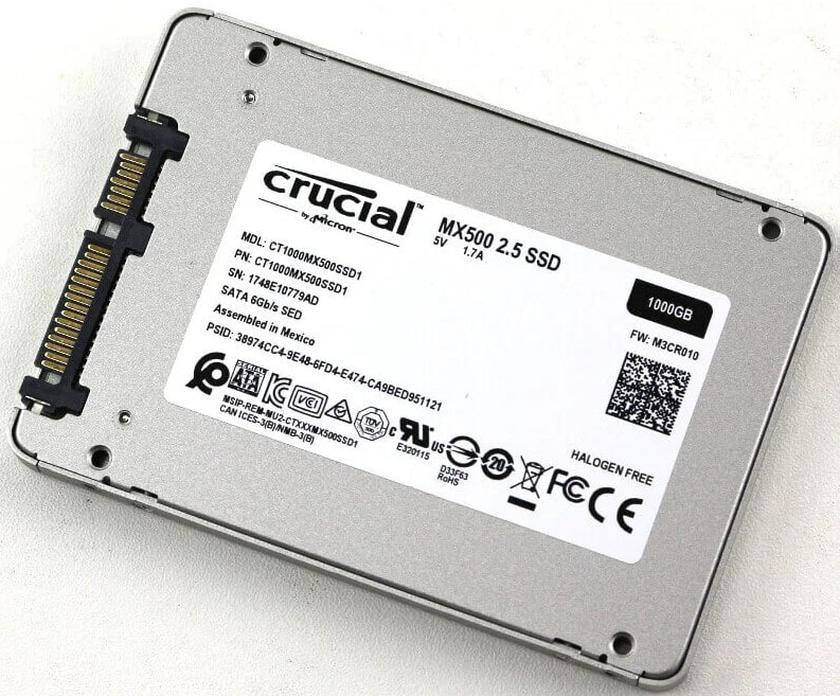 Crucial MX500 hard drive for long term storage