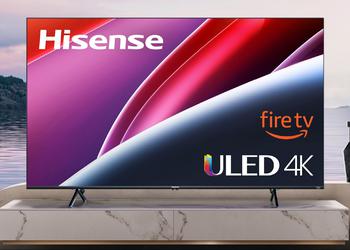 58-calowy smart TV Hisense ULED U6 z Fire TV na pokładzie jest dostępny w Amazonie z rabatem 150 dolarów