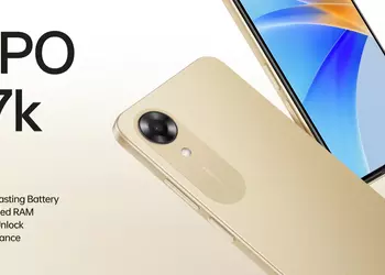 OPPO A17k: MediaTek Helio G35 chip, 5000 mAh battery, IPX4 protection and side fingerprint scanner for $126