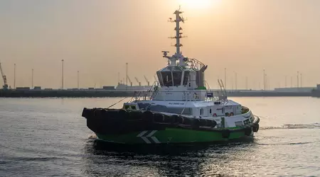 The most powerful electric tug: Damen RSD-E Tug 2513 has entered the Guinness Book of World Records