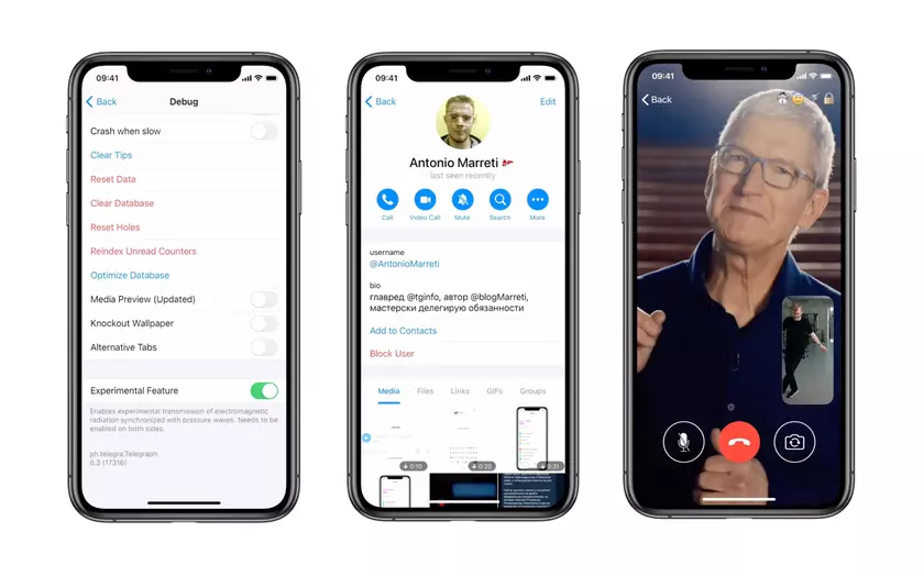 В бета-версии Telegram 6.3 появились видеозвонки