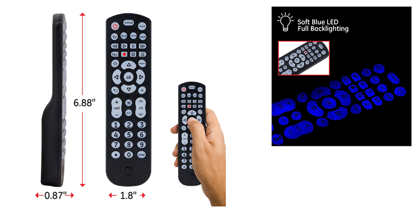 GE universal remote vizio smart tv