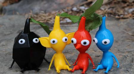 Plant vases in the shape of Pikmin characters appear on My Nintendo Store