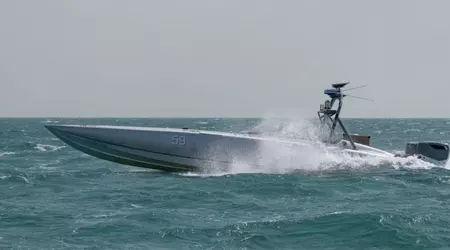 US naval drone Devil Ray launched missiles for the first time during a mission in the Middle East