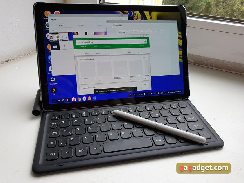 ÐÐ±Ð·Ð¾Ñ Samsung Galaxy Tab S4: ÑÐ»Ð°Ð³Ð¼Ð°Ð½ÑÐºÐ¸Ð¹ Ð¿Ð»Ð°Ð½ÑÐµÑ Ñ Ð´ÐµÐ¹ÑÑÐ²Ð¸ÑÐµÐ»ÑÐ½Ð¾ Ð¸Ð½ÑÐµÑÐµÑÐ½ÑÐ¼Ð¸ ÑÐ¸ÑÐºÐ°Ð¼Ð¸-201