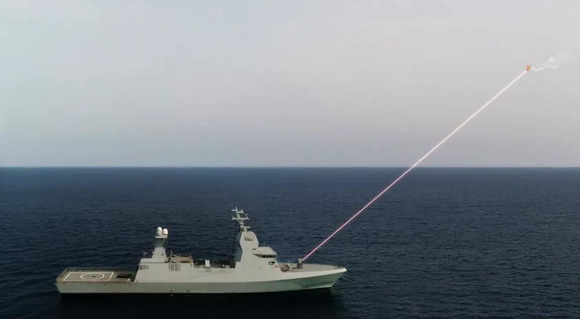 Rafael продемонстрировала боевую работу корабельной версии лазерного оружия Iron Beam, которое уничтожает беспилотники и ракеты