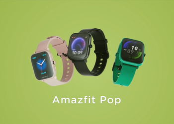 Huami показала Amazfit Pop: смарт-часы с датчиком SpO2, NFC и автономностью до 9 дней