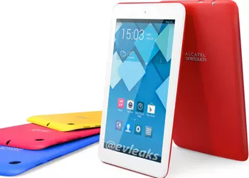 Пресс-фото 7-дюймового планшета Alcatel One Touch Pop 7 со сменными задними панелями