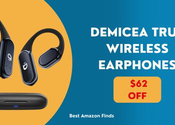 DEMICEA True Wireless Earphones - $62 Discount Now!