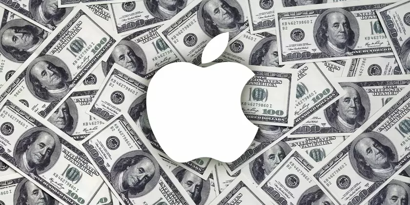 Apple как символ доллара: уникальное изображение логотипа: уникальное изображение логотипа